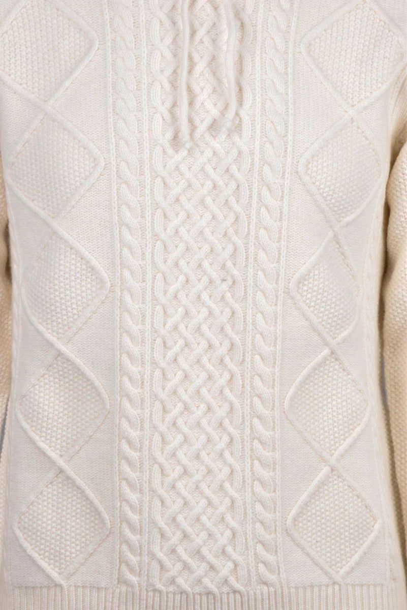 Knitted Sweater - White