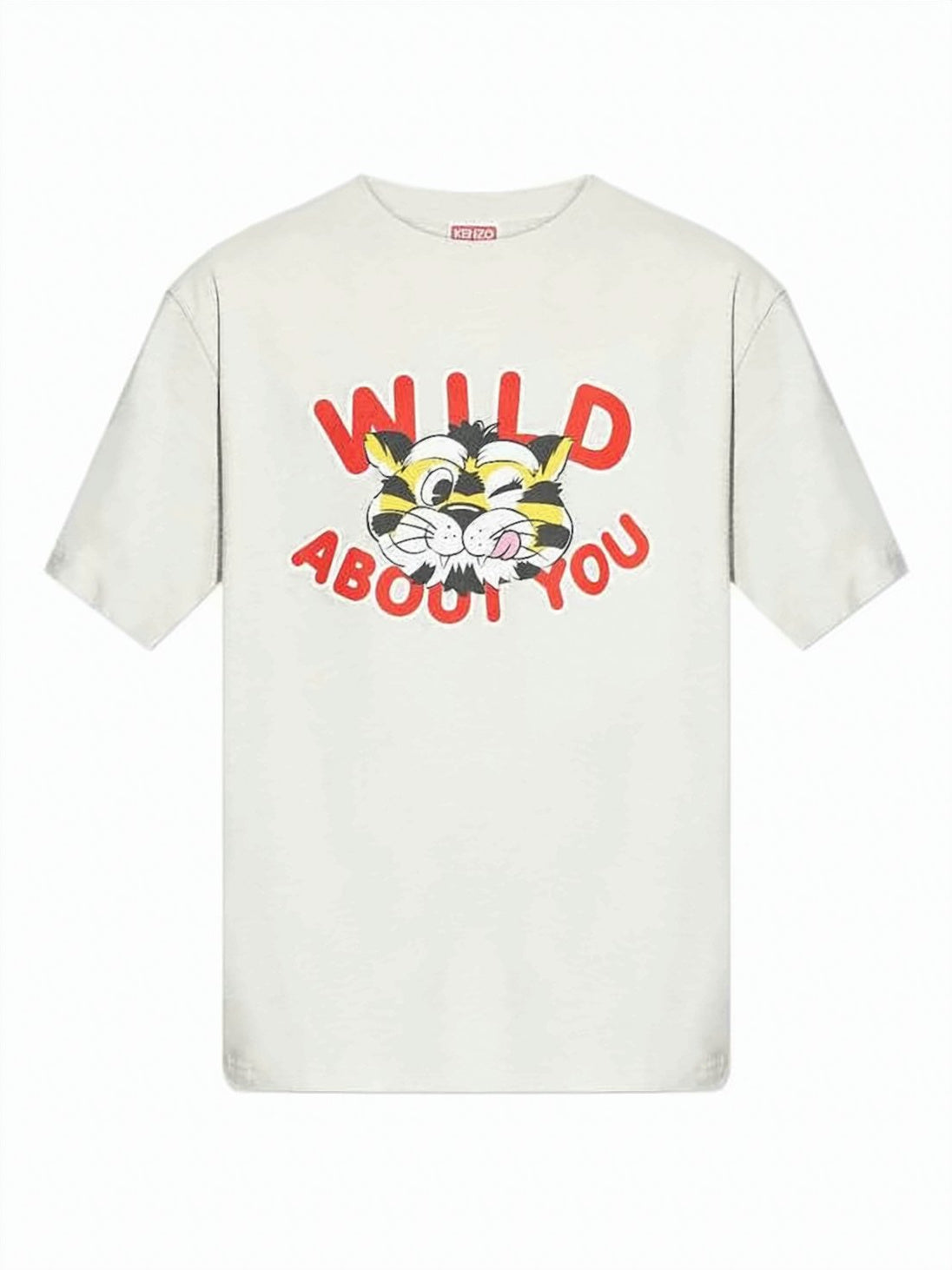 Short-Sleeve T-Shirt with Playful Tiger Graphic