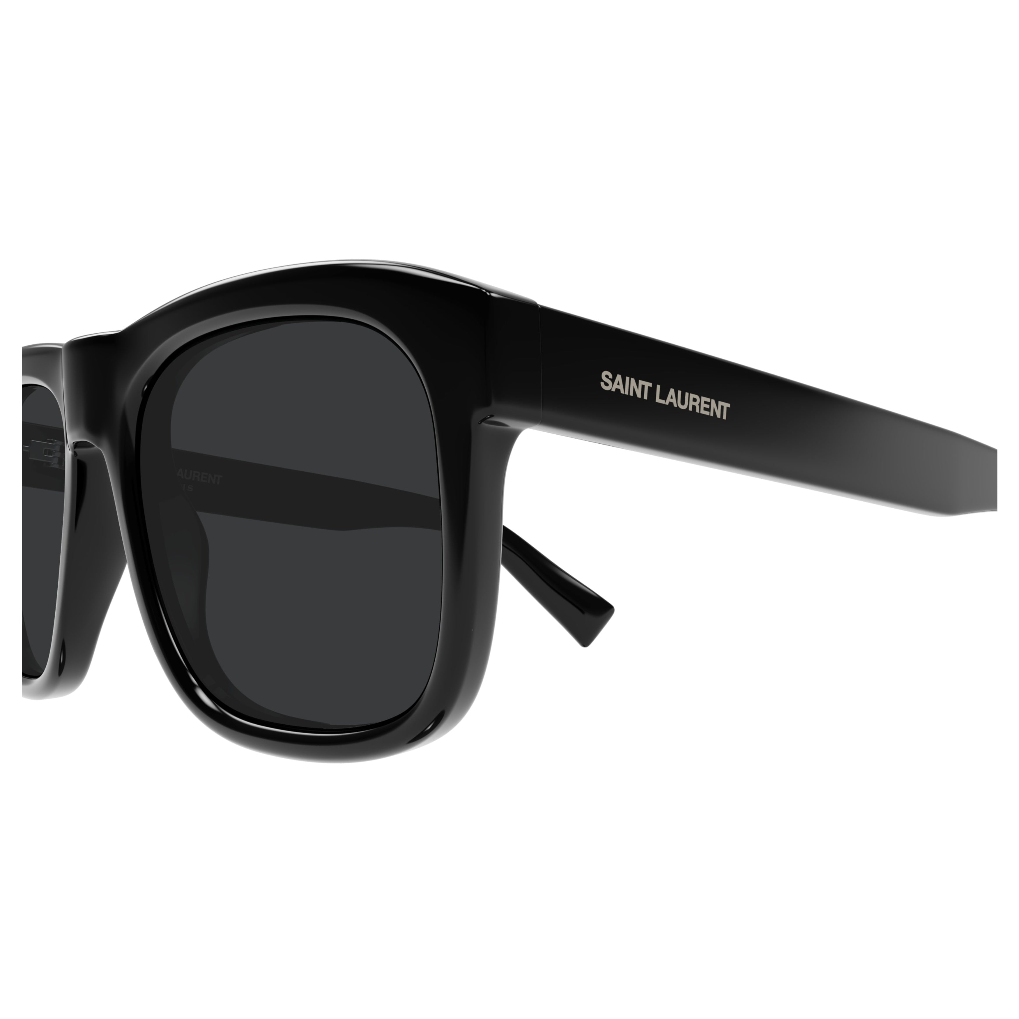 Sl 558 Bold Rectangular Black Sunglasses