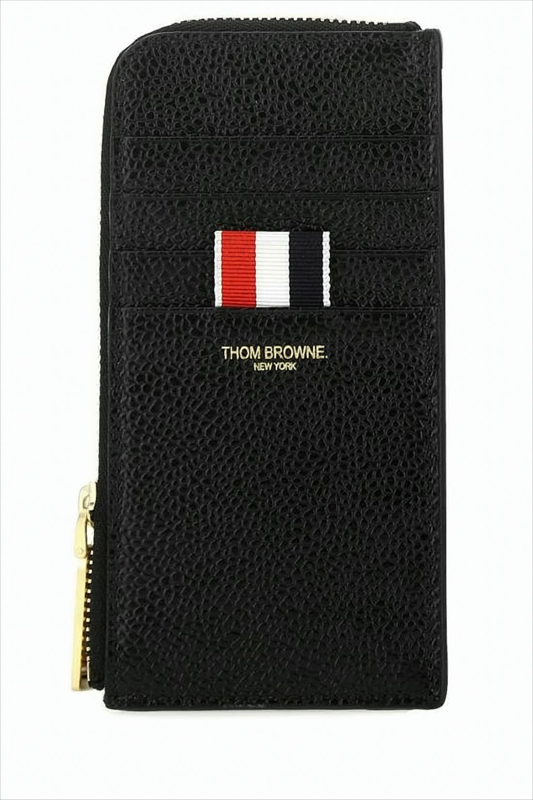 Textured Leather Compact Card Wallet