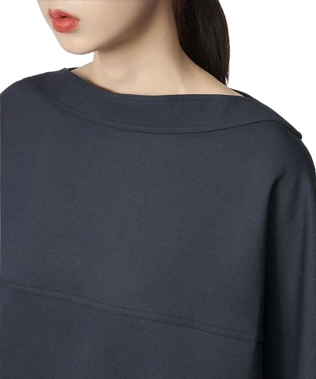 Boxy Silhouette Black Blouse
