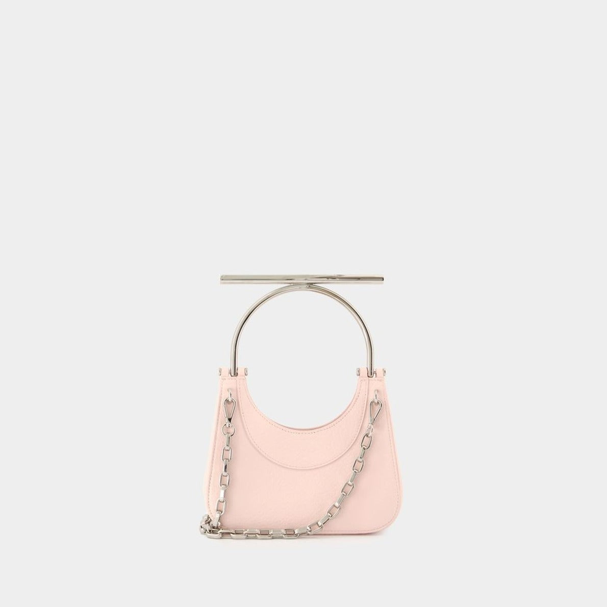 Mini Cross Bar Purse - Leather - Pink