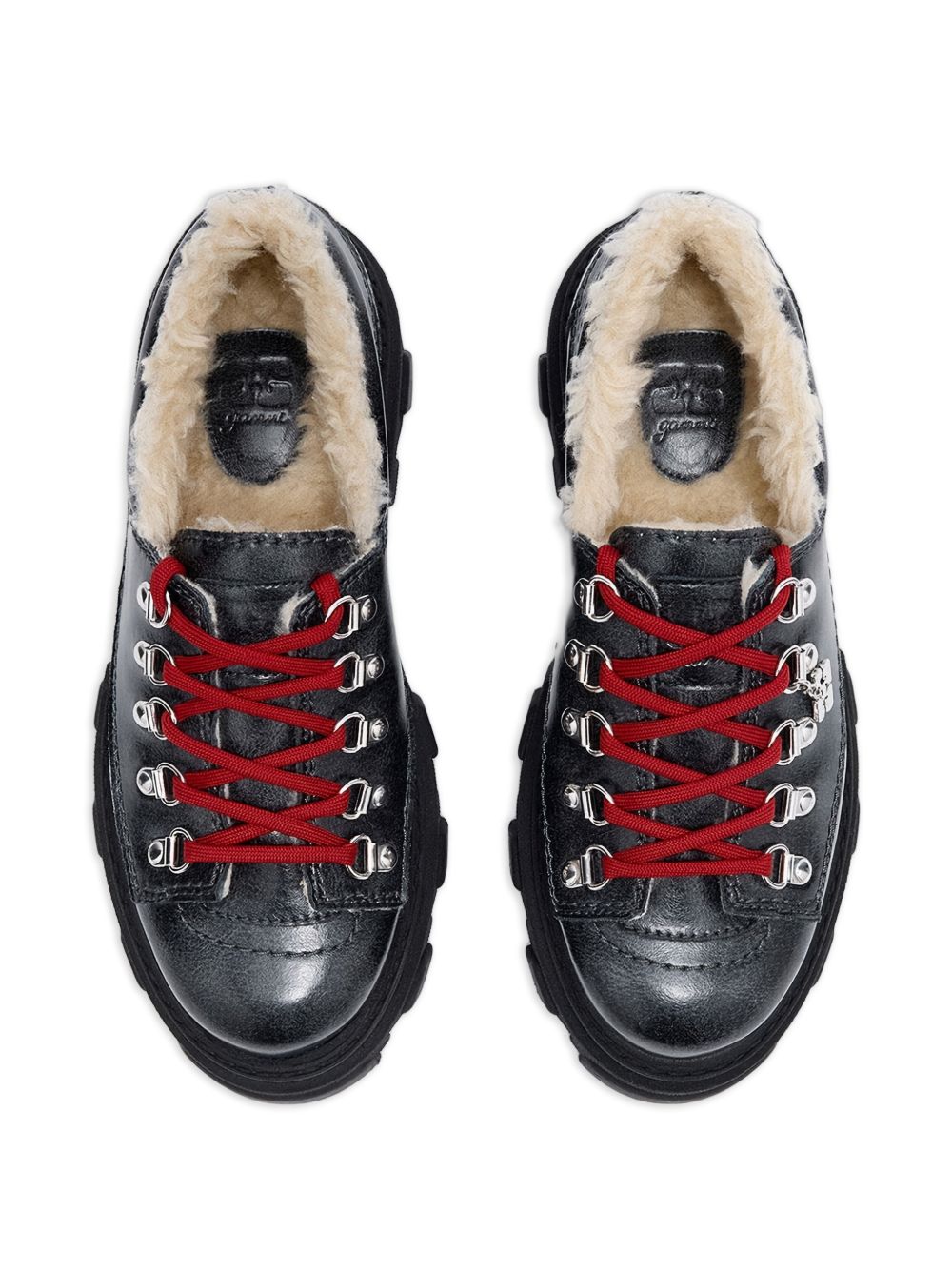 Black Boots With Rugged Lug Sole