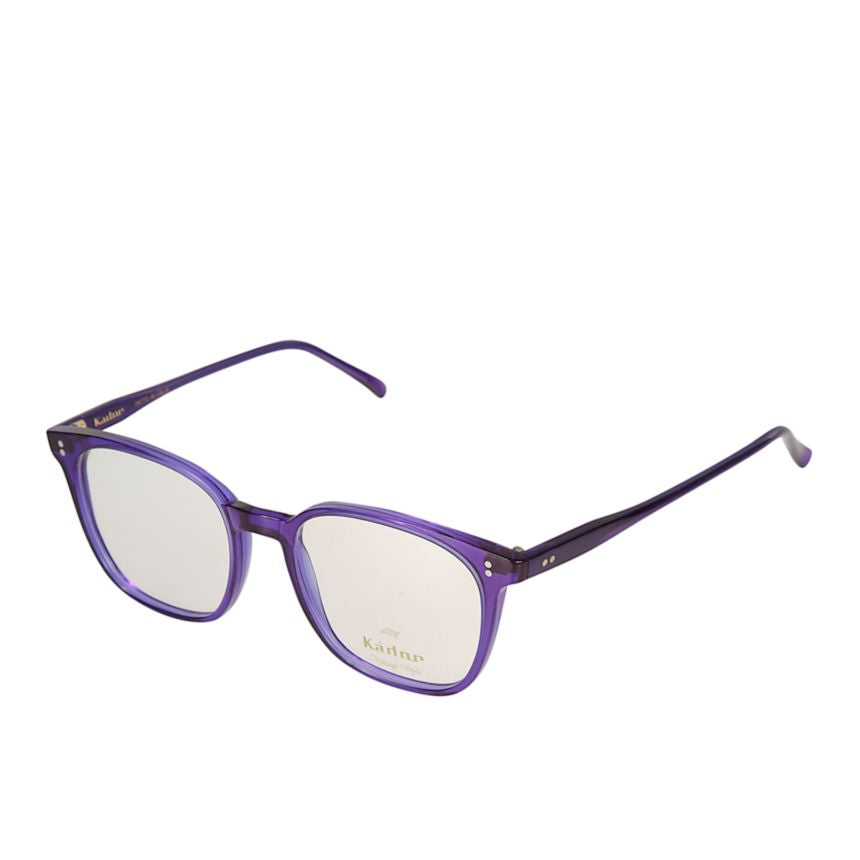 Quadro/K-53 Translucent Purple Square-Frame Kador Eyeglasses