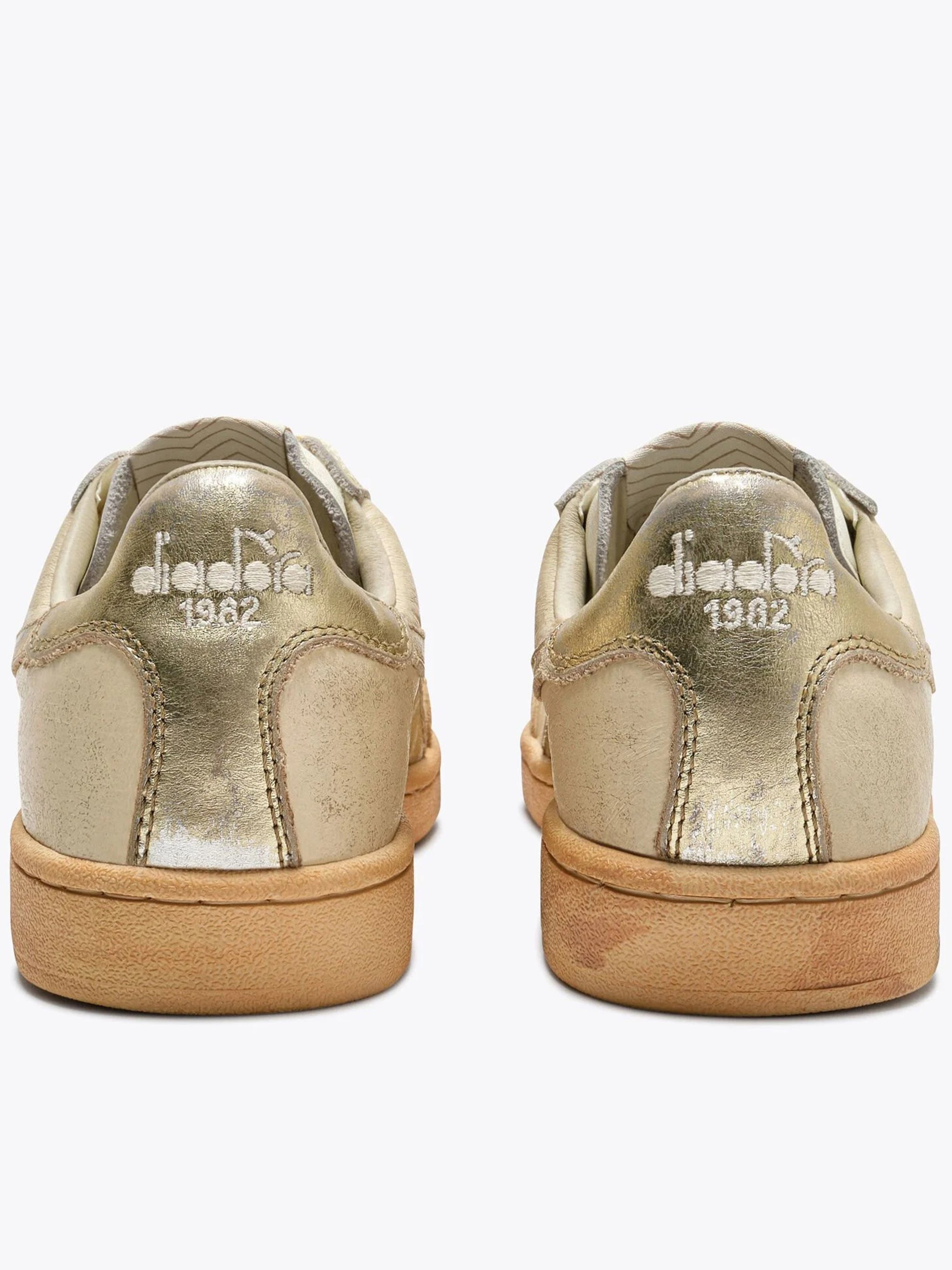 Prestige Aged Italia Cream Gold Sneakers