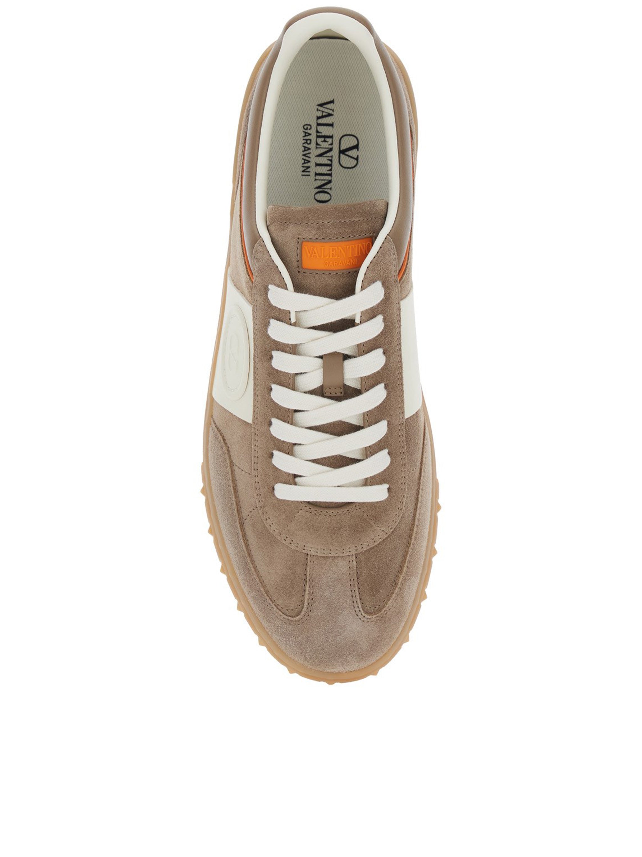Taupe Sneakers Suede Leather Gum Sneakers