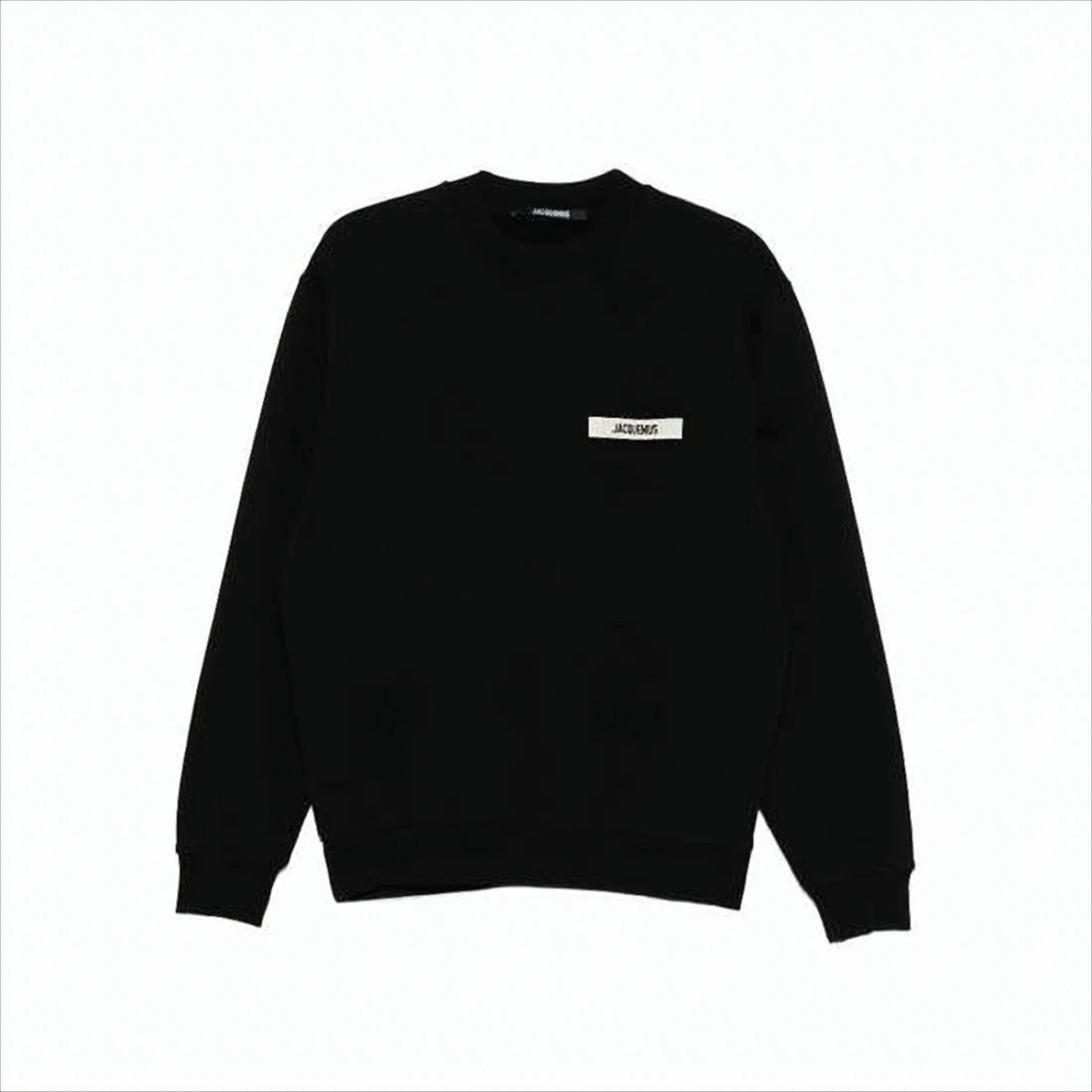 Relaxed Fit Long-Sleeve Shirt with Minimalist Patch Detail