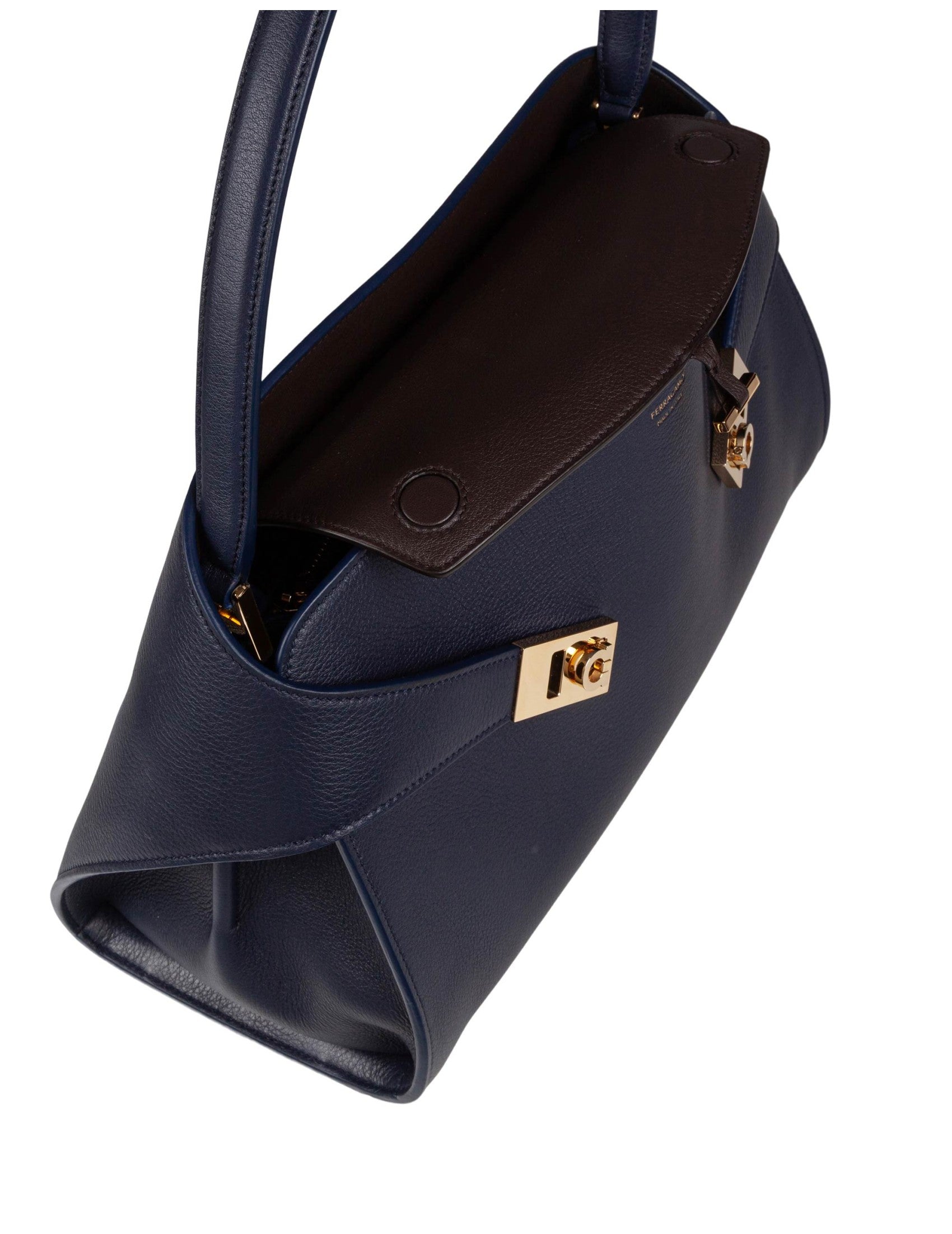 Hug Sh Leather Shoulder Bag, Blue