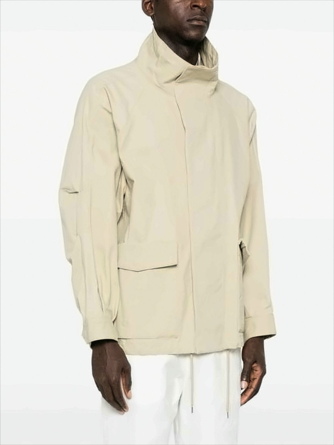 Boxy Cotton Jacket with Adjustable Cuffs