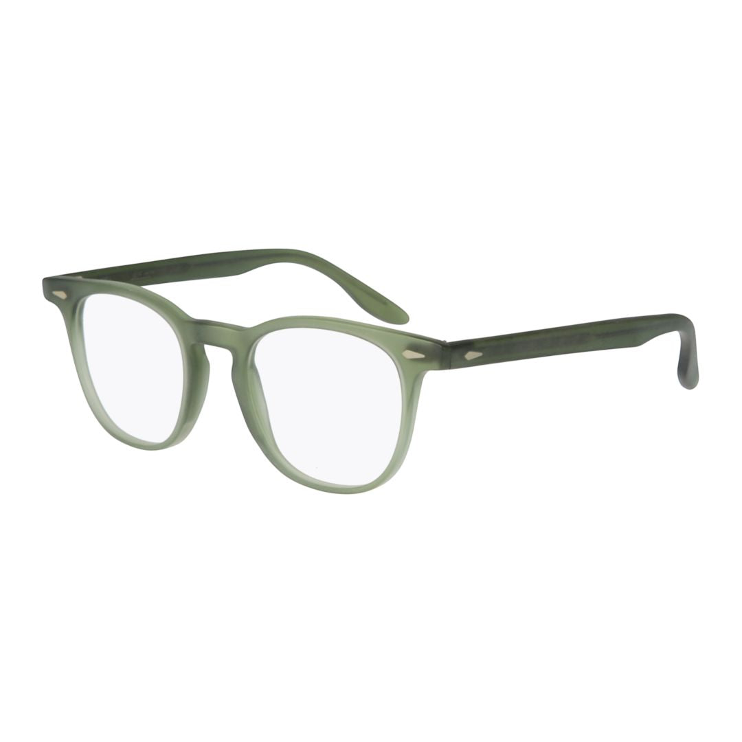 Klark Gradient Olive Green Rounded Frame Sunglasses