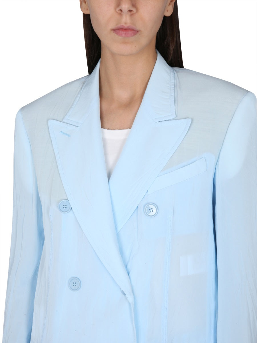 Double-Breasted Jacket with Structured Silhouette