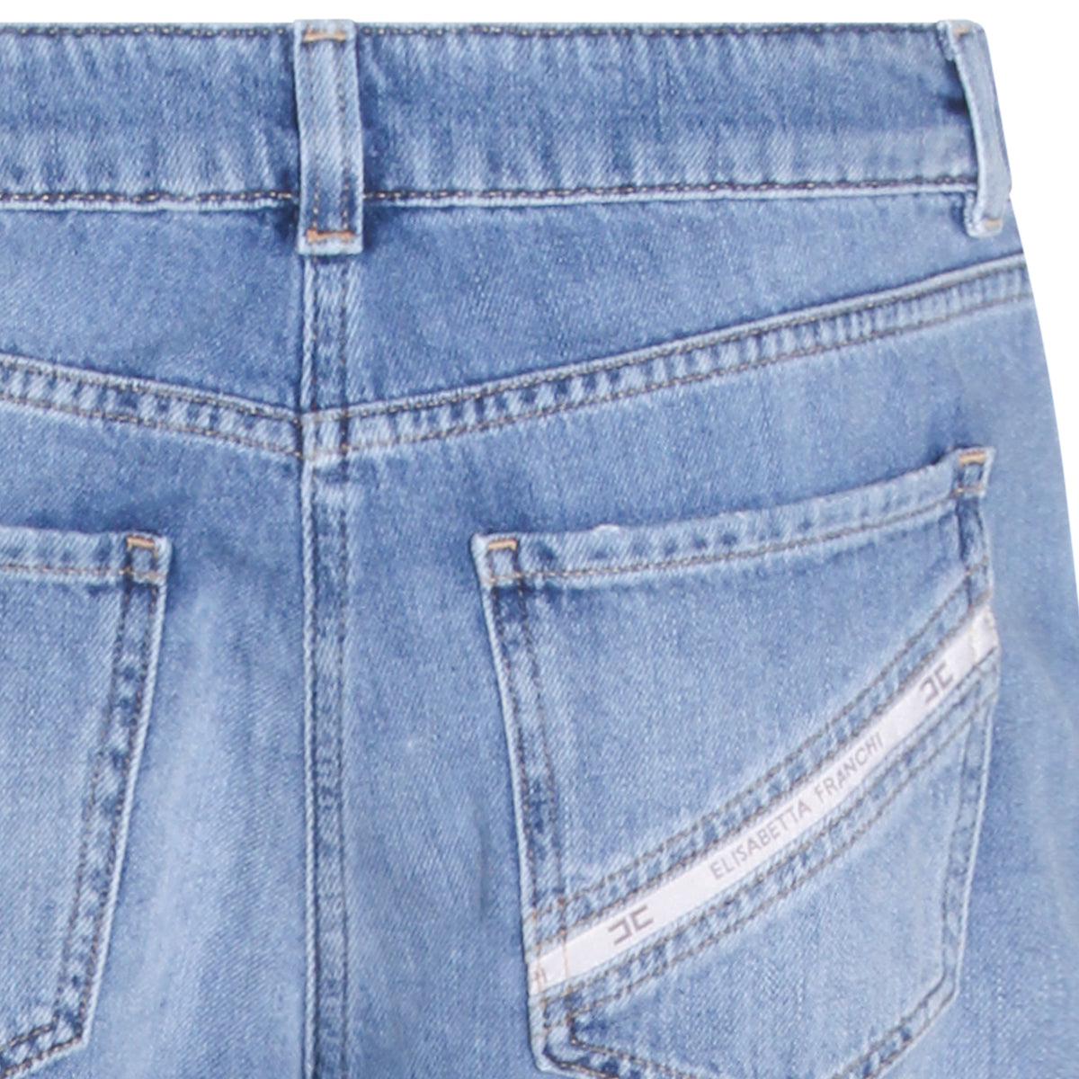 Straight-Cut Denim Jeans