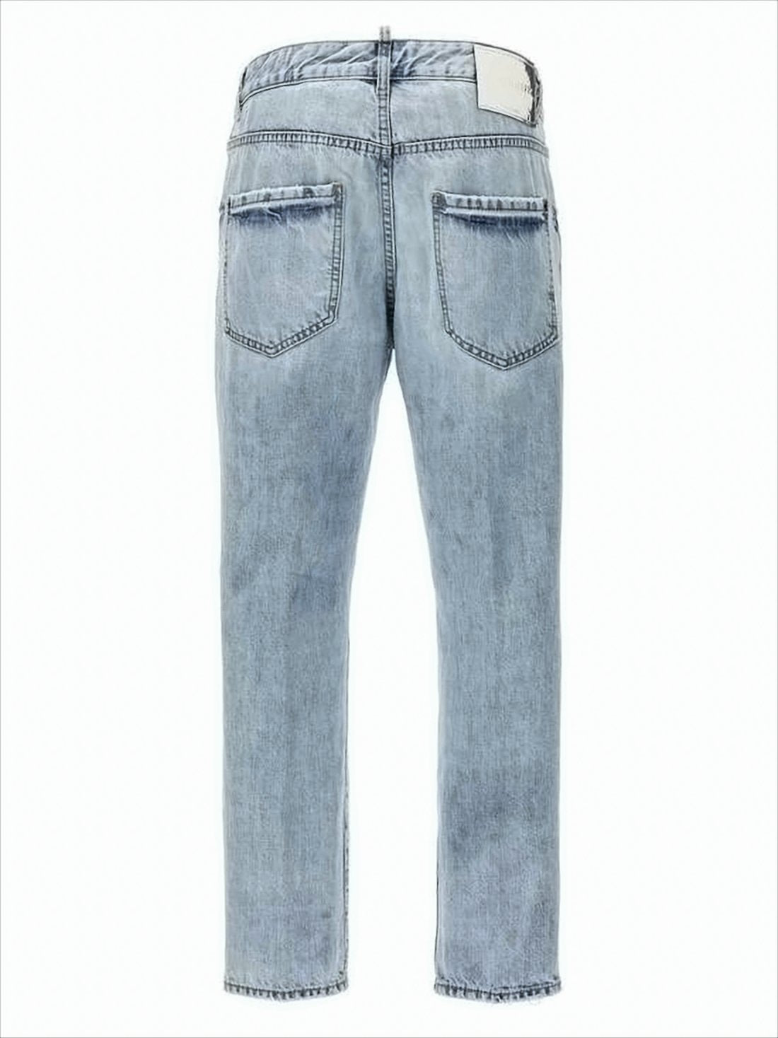 Light Wash Distressed Denim Jeans