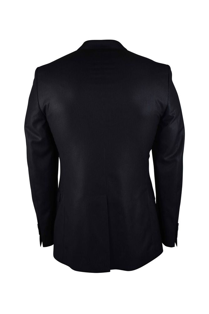 Pinstripe Two-Piece Suit With Tailored Blazer