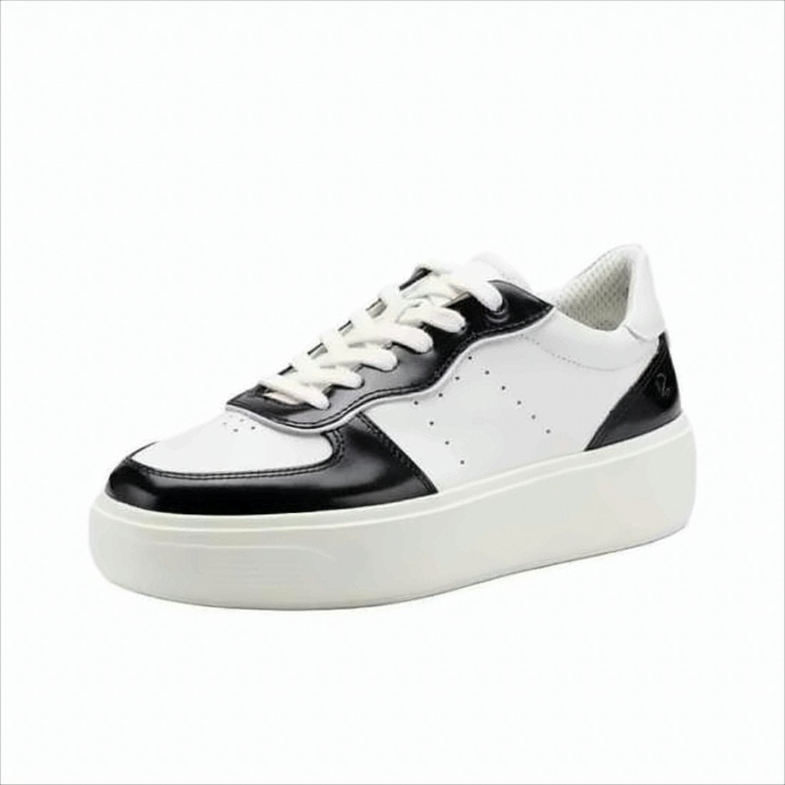 Sleek Platform Sneakers with Cowhide Upper