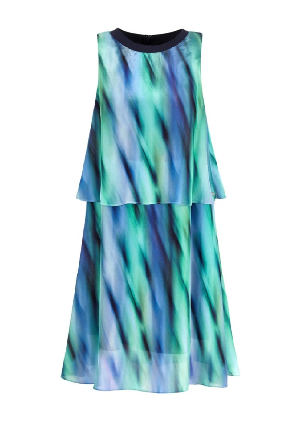 Multicolor Satin Dress