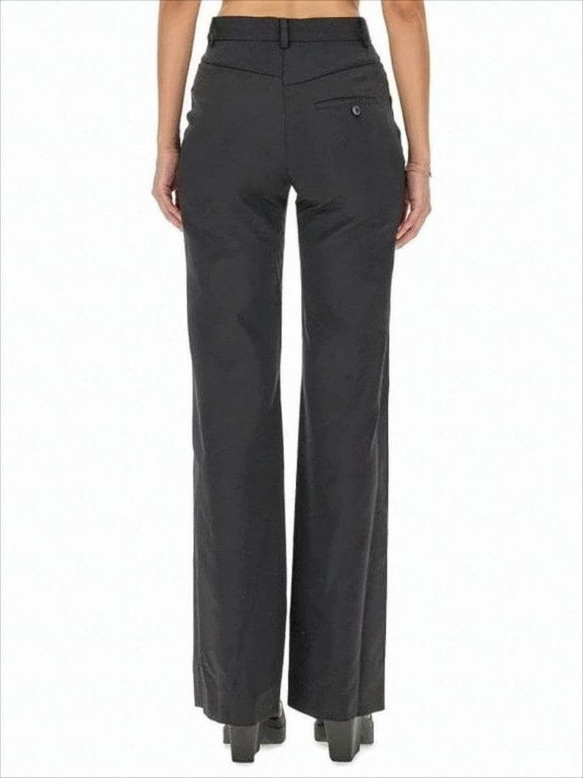 High-Waisted Tailored Pants with Straight-Leg Silhouette