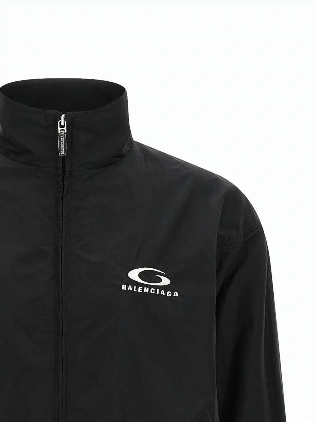 Cropped Black Track Jacket