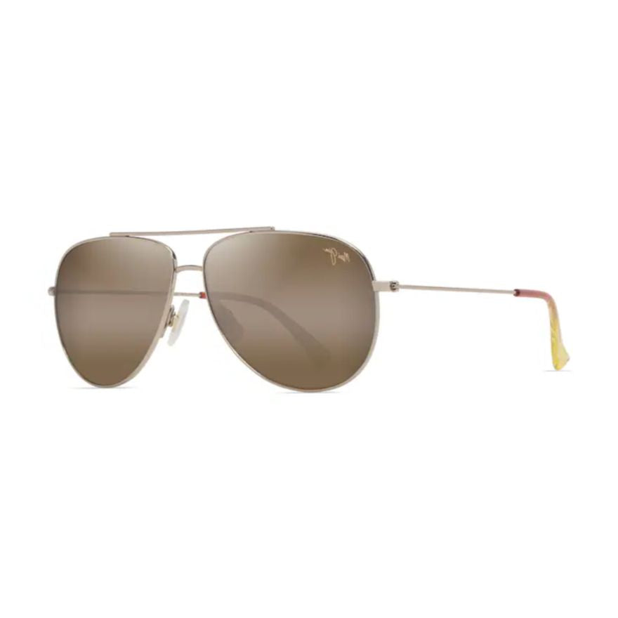 Hauoli Aviator Sunglasses with Gradient Lenses and Gold Accents