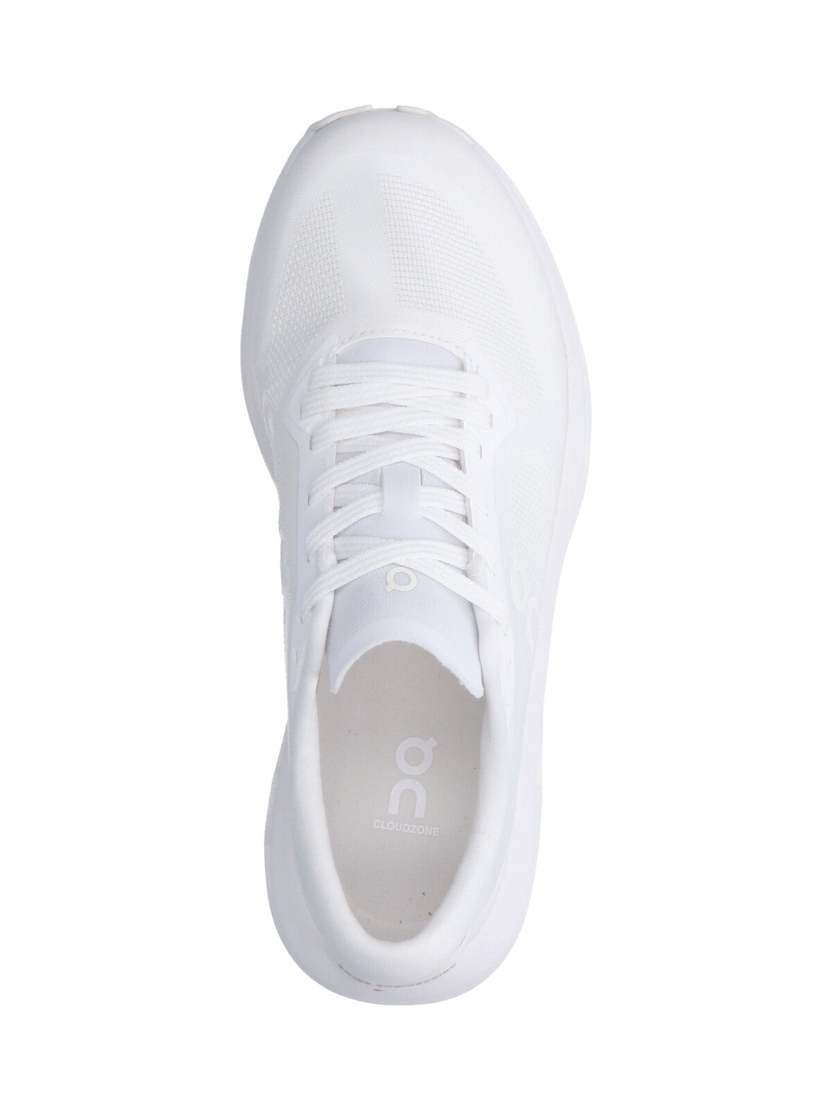 White Cloudzone Segmented Sole Fabric Sneakers