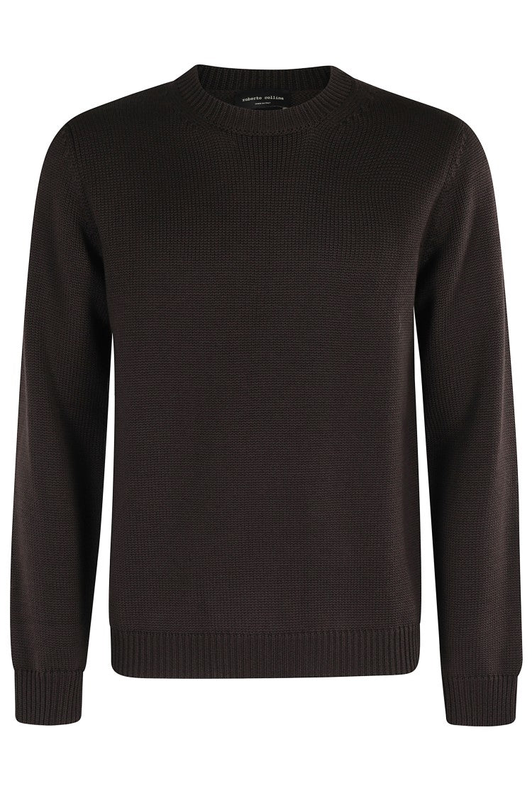 Long-Sleeved Crew Neck Sweater