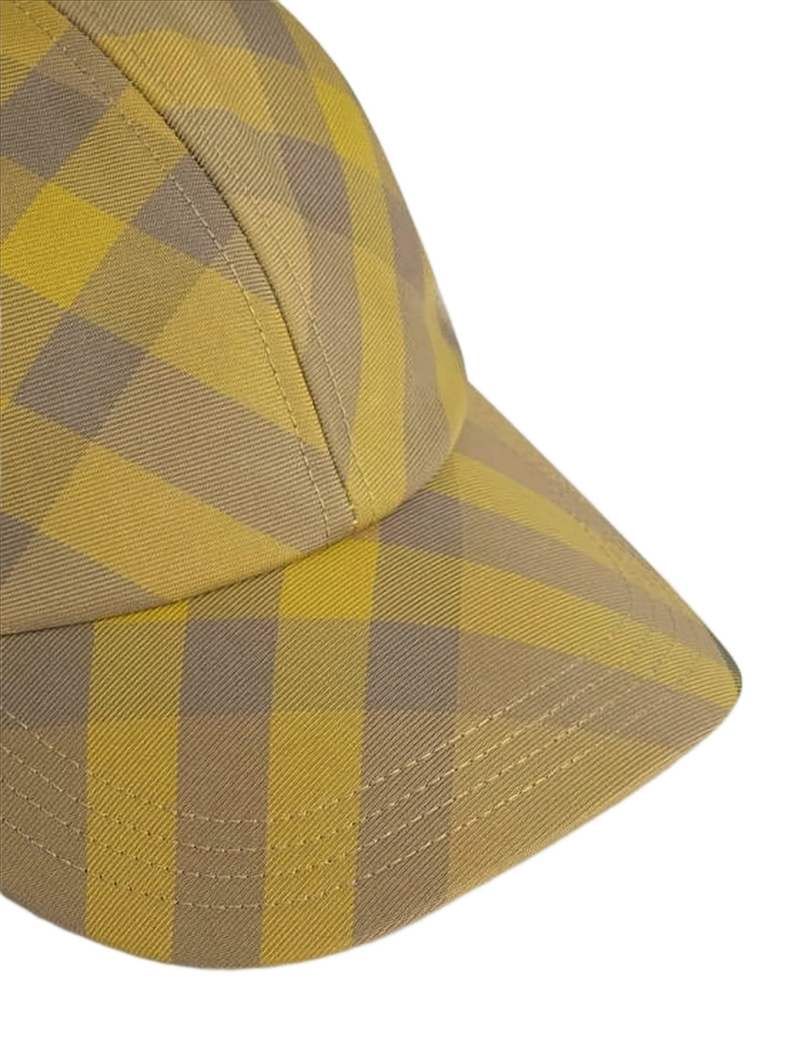 Structured Cap with Classic Check Pattern