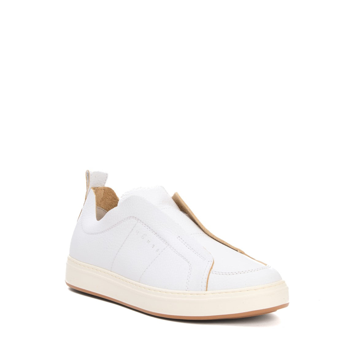 Slip-On Leather White Sneakers
