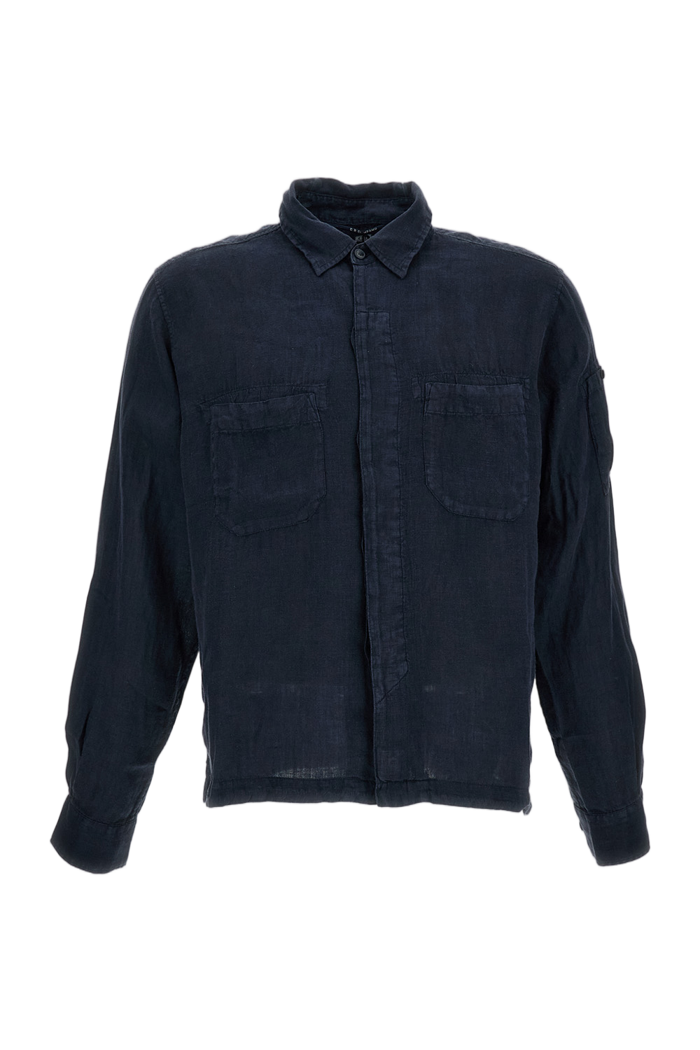 Long-Sleeved Linen Shirt