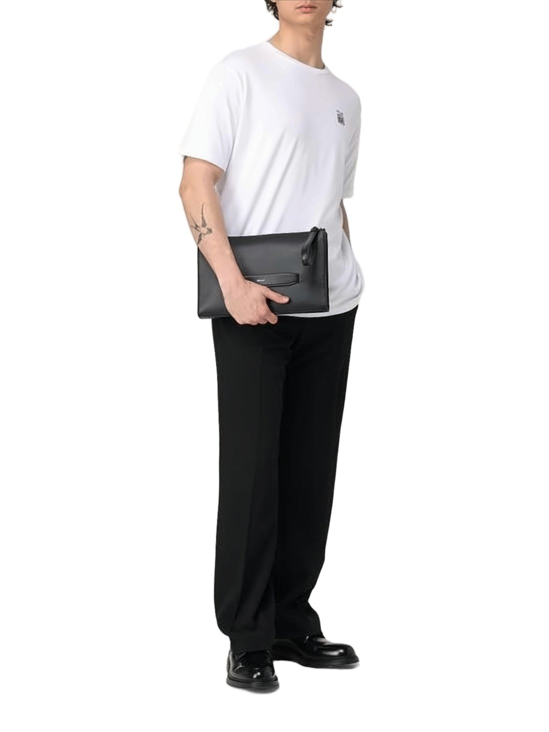 Classic Crew Neck Short-Sleeve T-Shirt with Emblem
