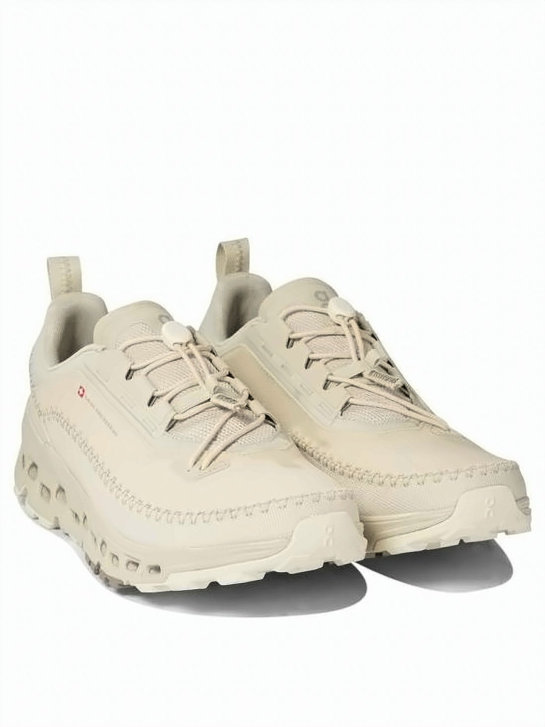 White Recycled Polyester Cushioned Sole Sneakers