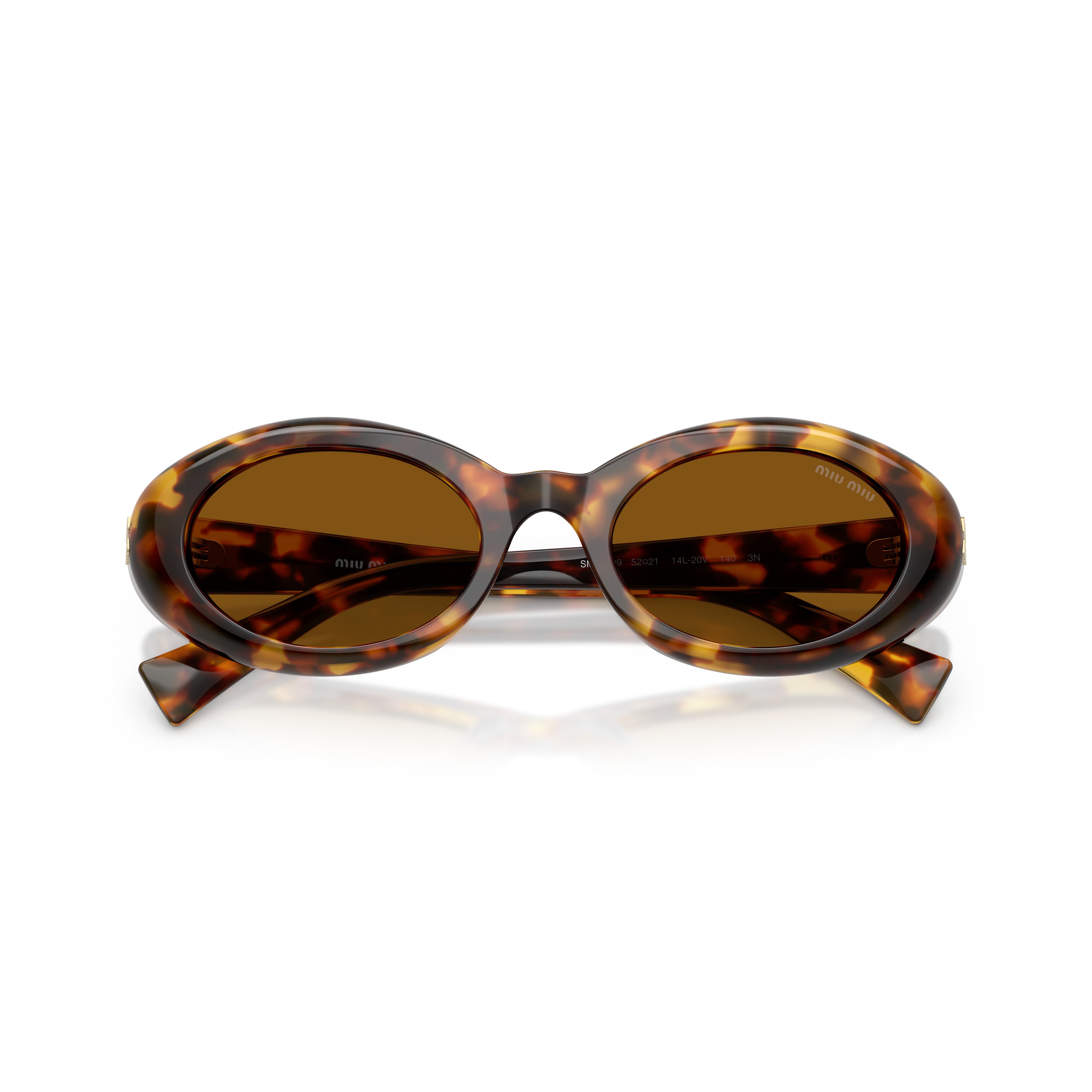 0mu B09s Tortoiseshell Acetate Oval Sunglasses