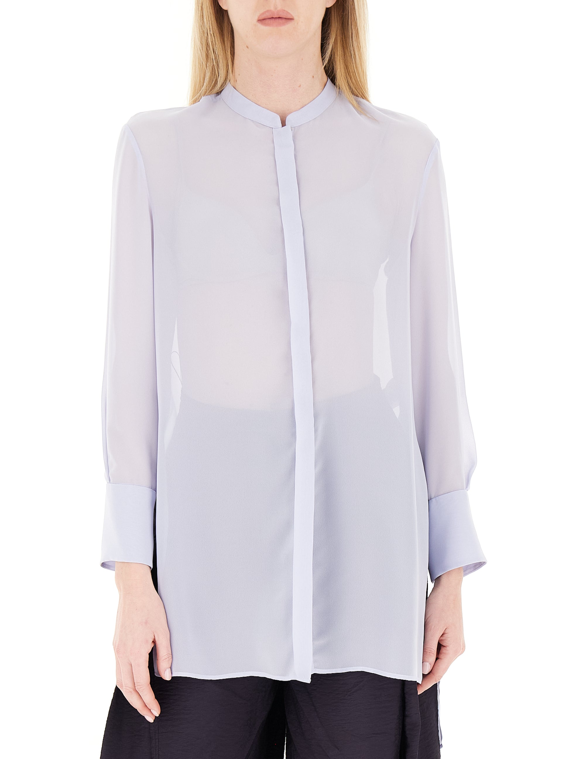 Maxi Techno Georgette Long Sleeve Shirt