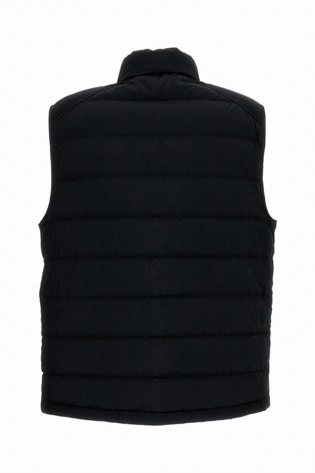Sleeveless Padded Vest With Horizontal Quilting