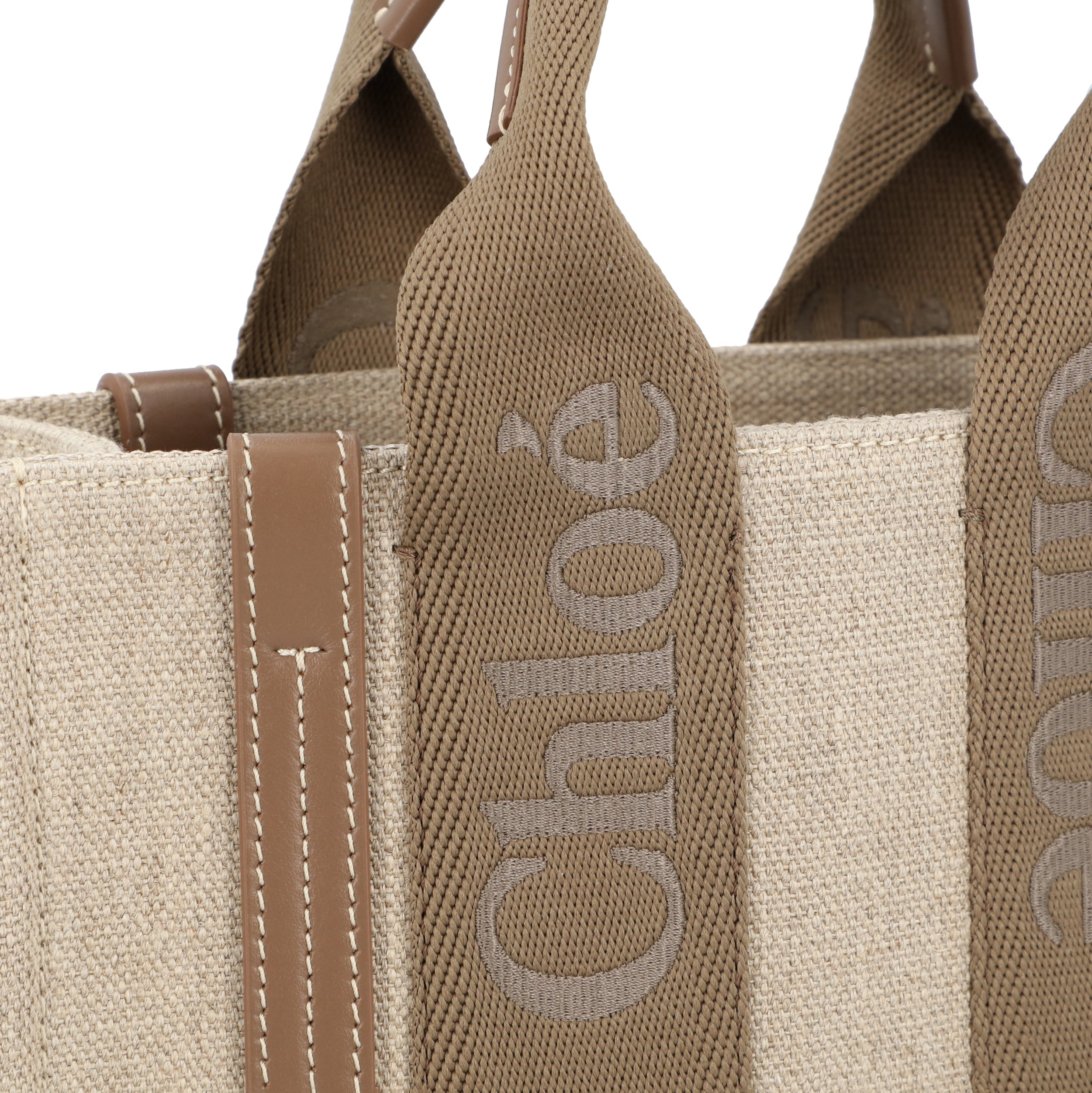 Small Woody Tote Bag In Linen
