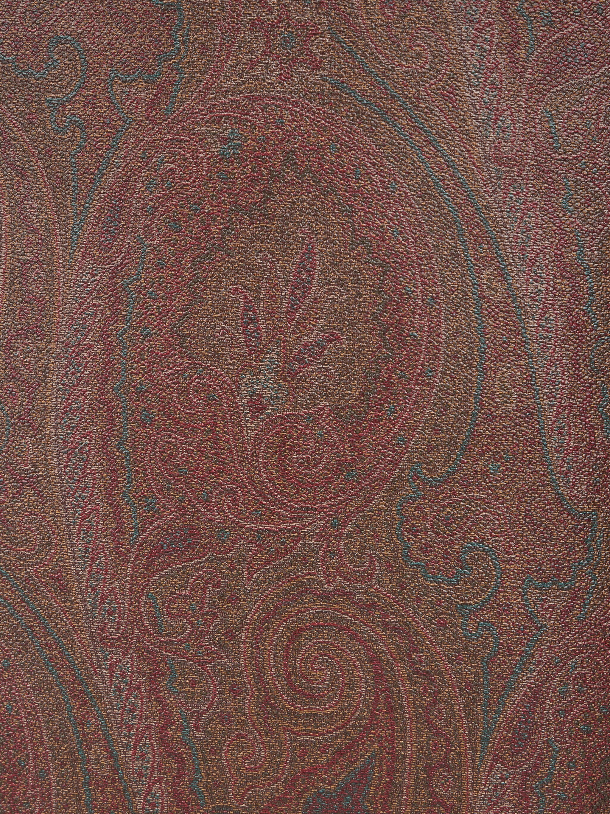 Vertical Shopping Brown Paisley Pattern Tote