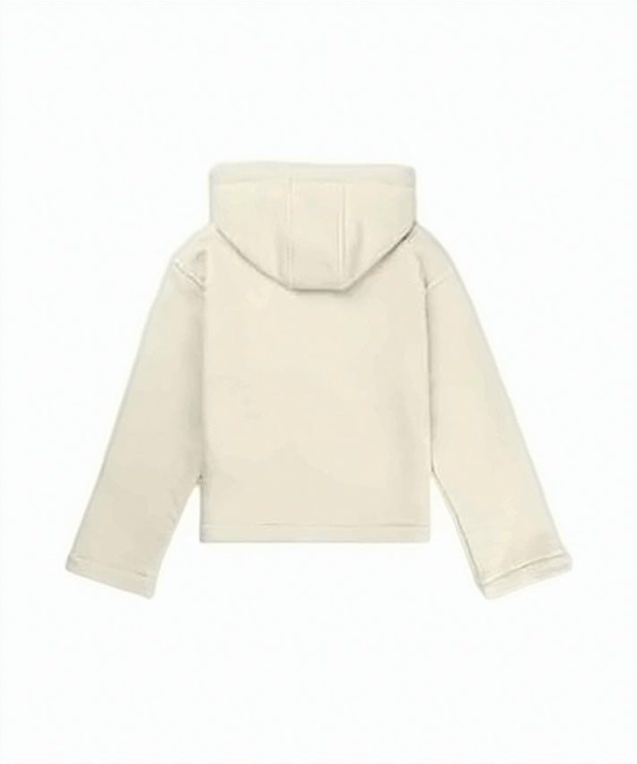 Soft-Cropped Hoodie with Subtle Branding