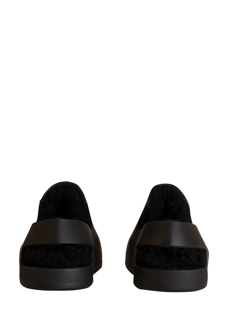 Puddle Sandal with Shearling Lining and Rubber Upper