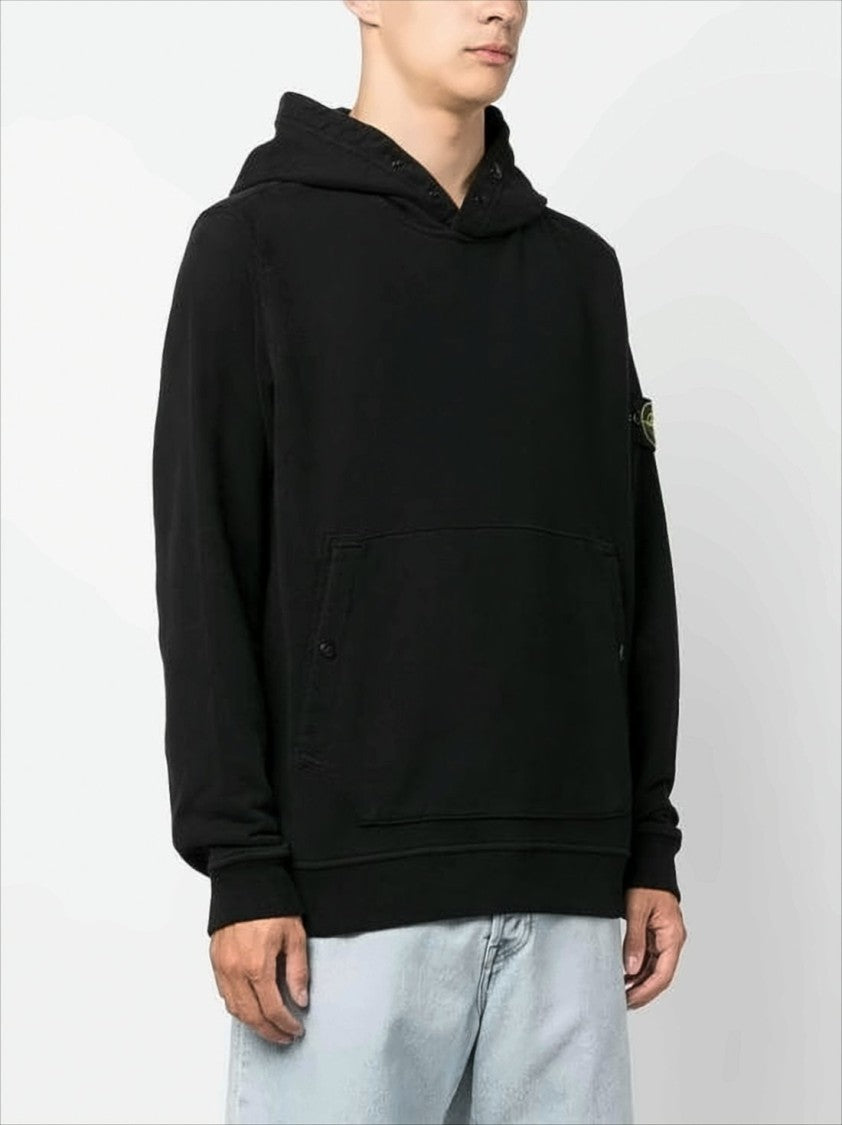 Long-Sleeve Hoodie with Drawstring and Iconic Patch