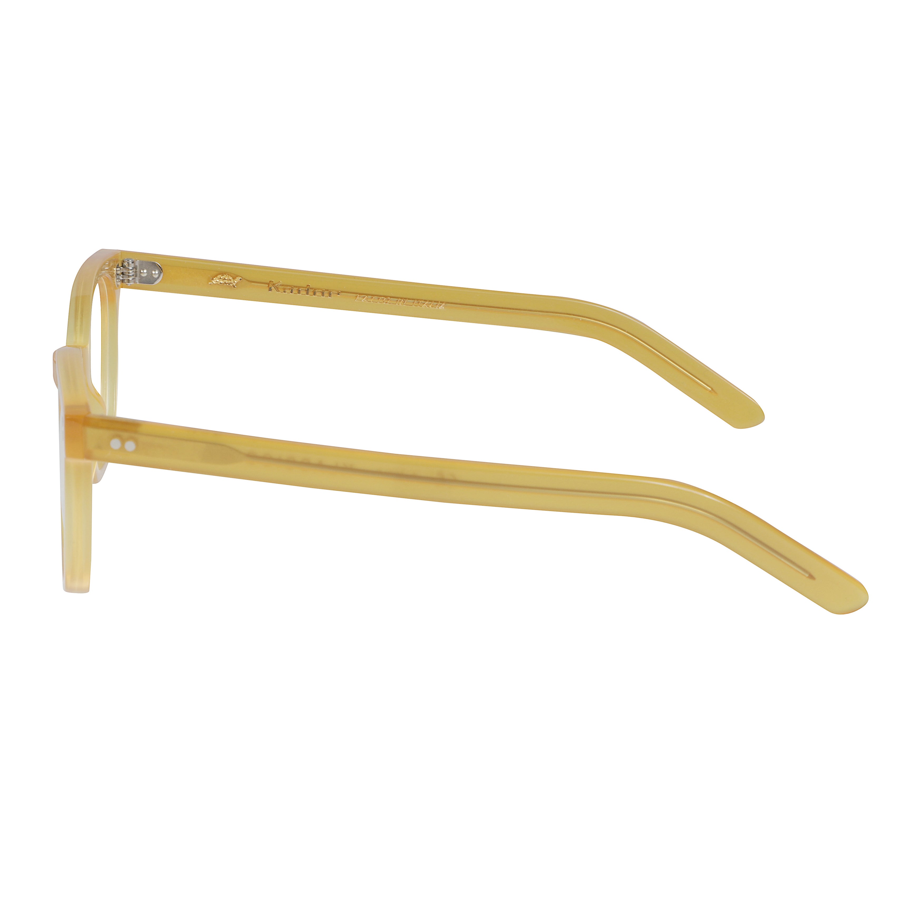 Klassiko Translucent Yellow Square Frame Eyeglasses