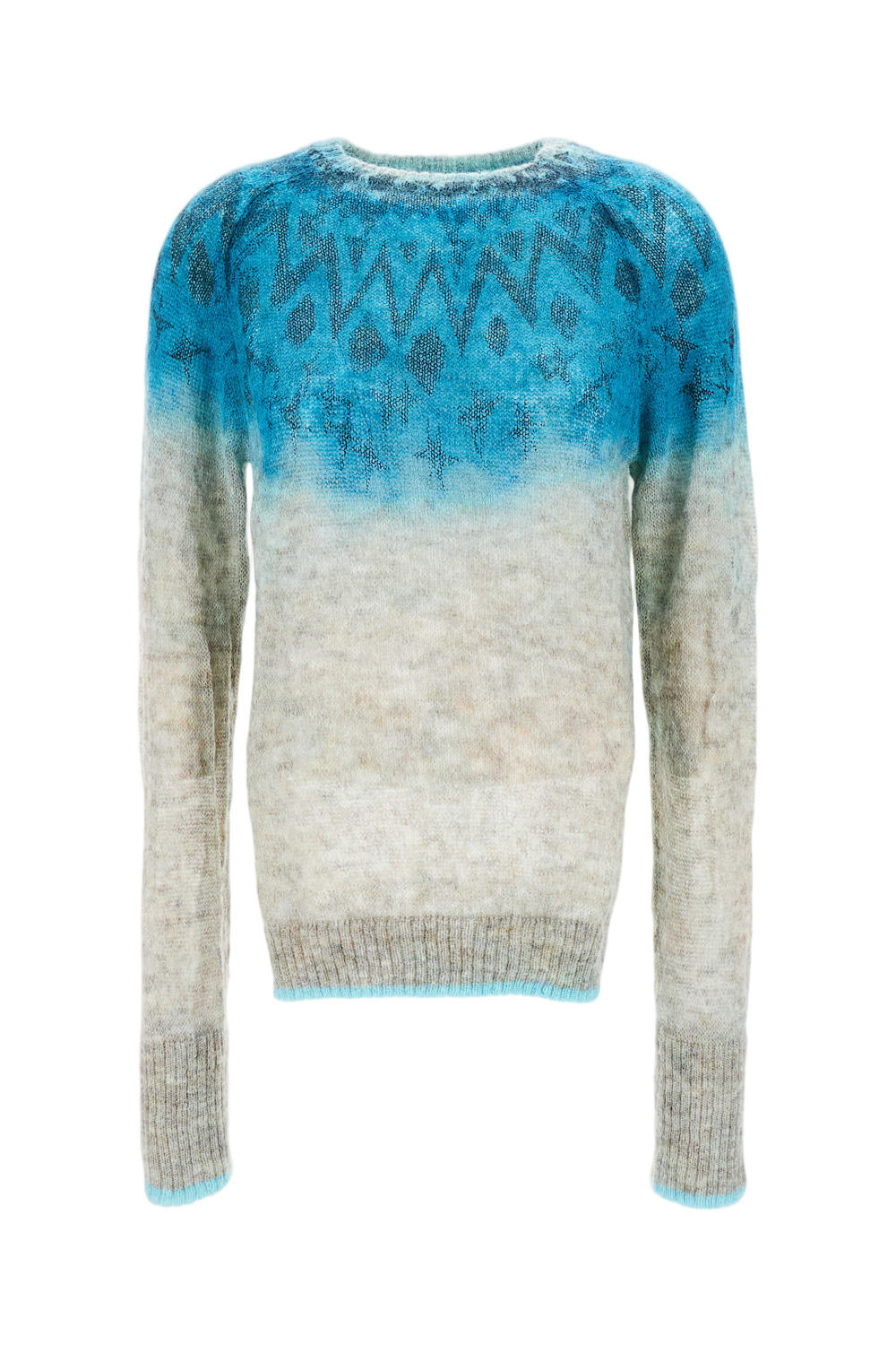 Gradient Effect Wool Blend Knitwear