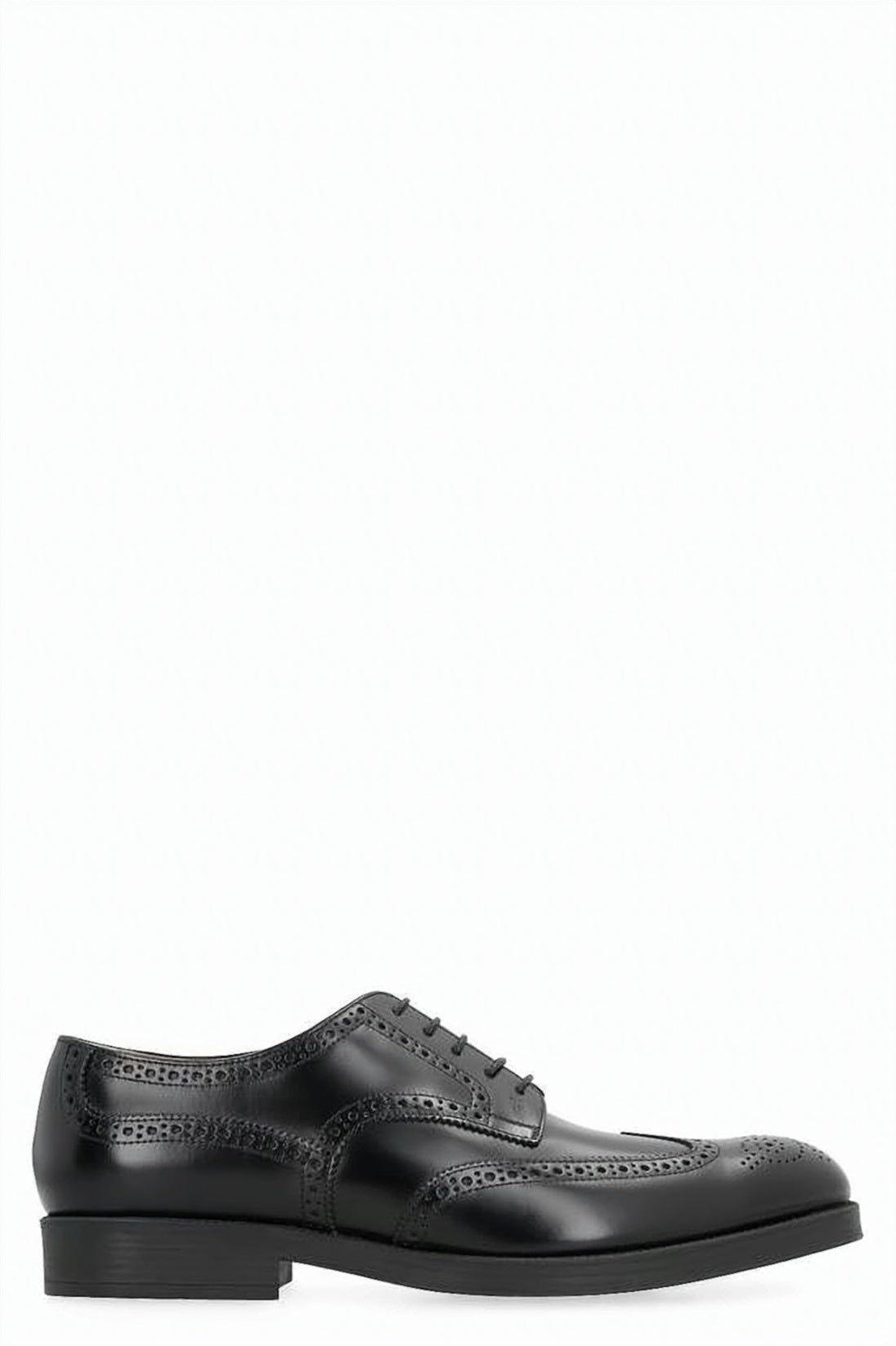 Brogue Black Leather Dress Shoes