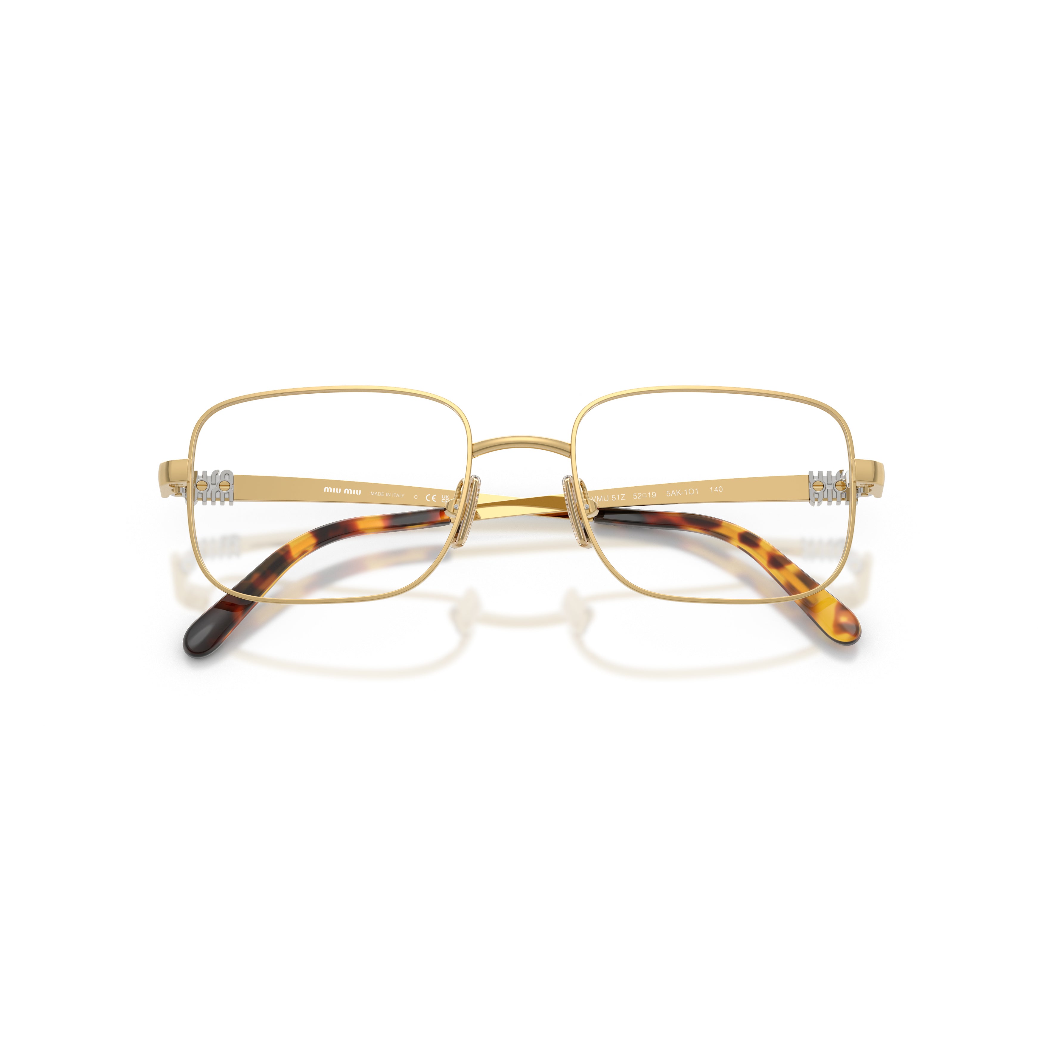 0mu 51zv Rectangular Metal Frame Eyeglasses