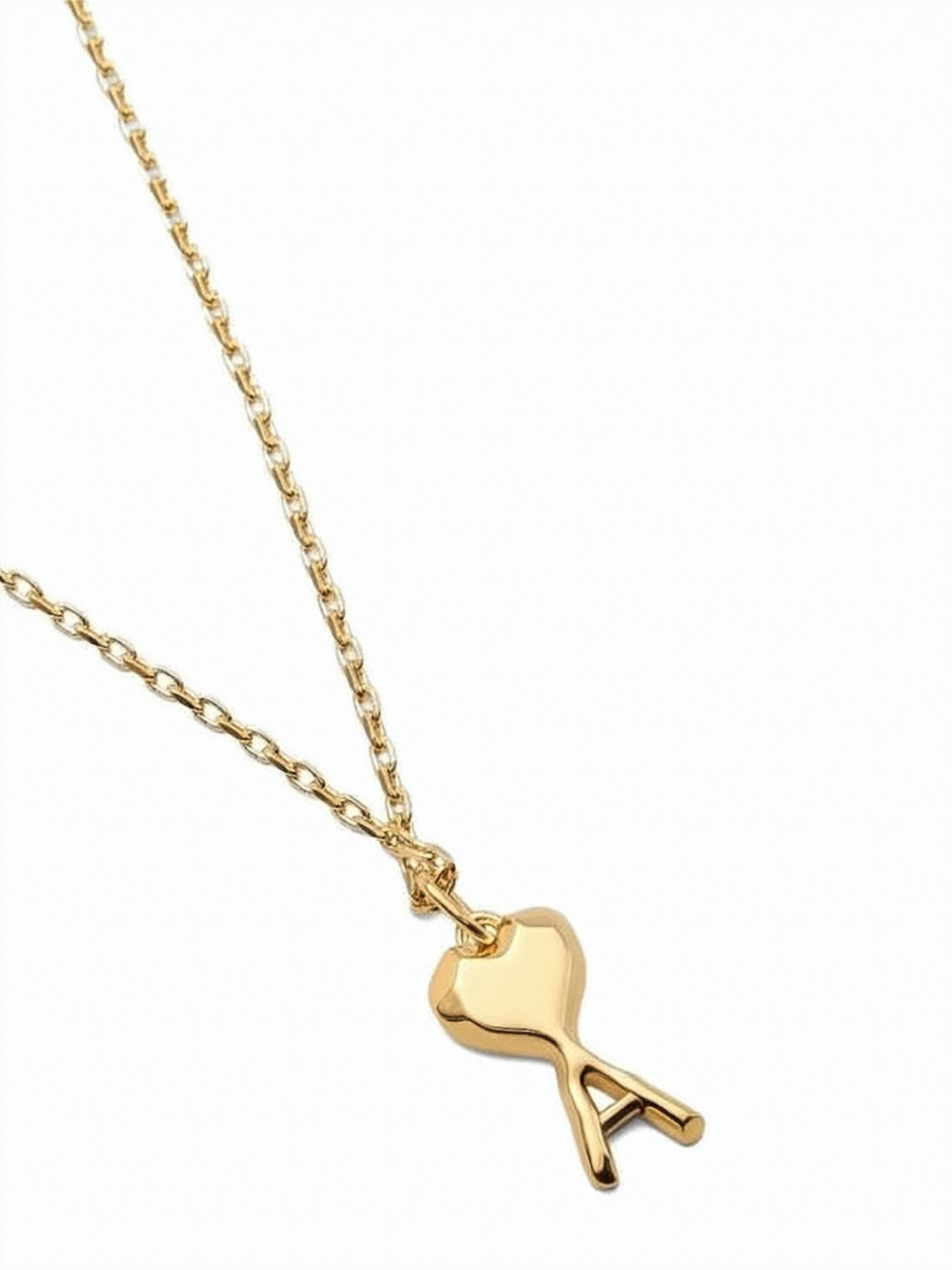 Gold Heart Pendant Necklace