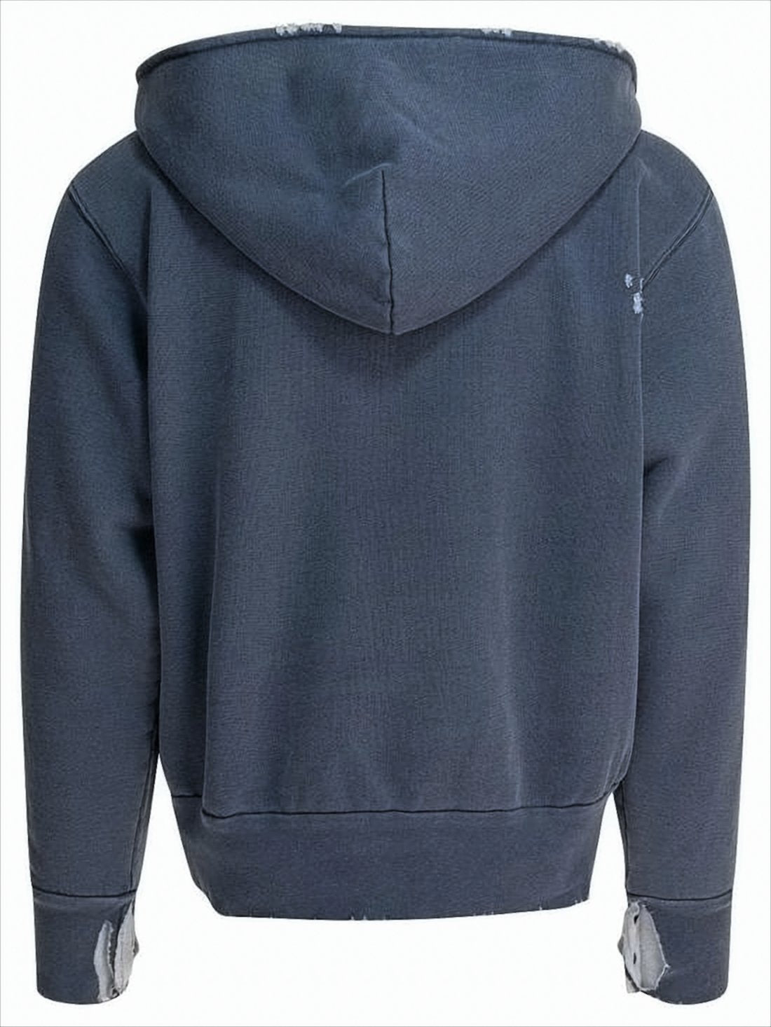 Cropped Vintage-Inspired Relaxed Hoodie with Drawstring Hood