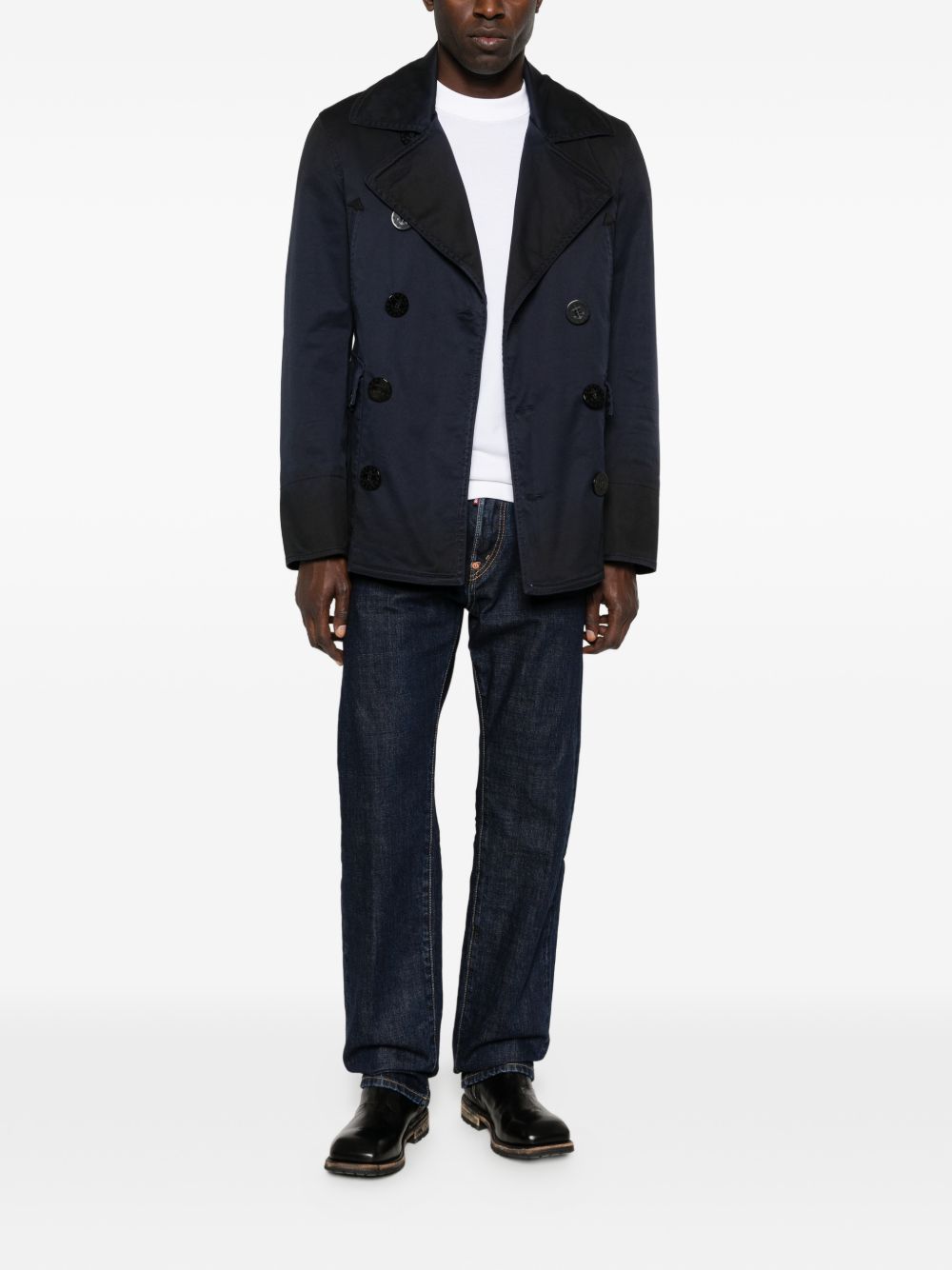 Dark Indigo Straight-Leg Denim Jeans