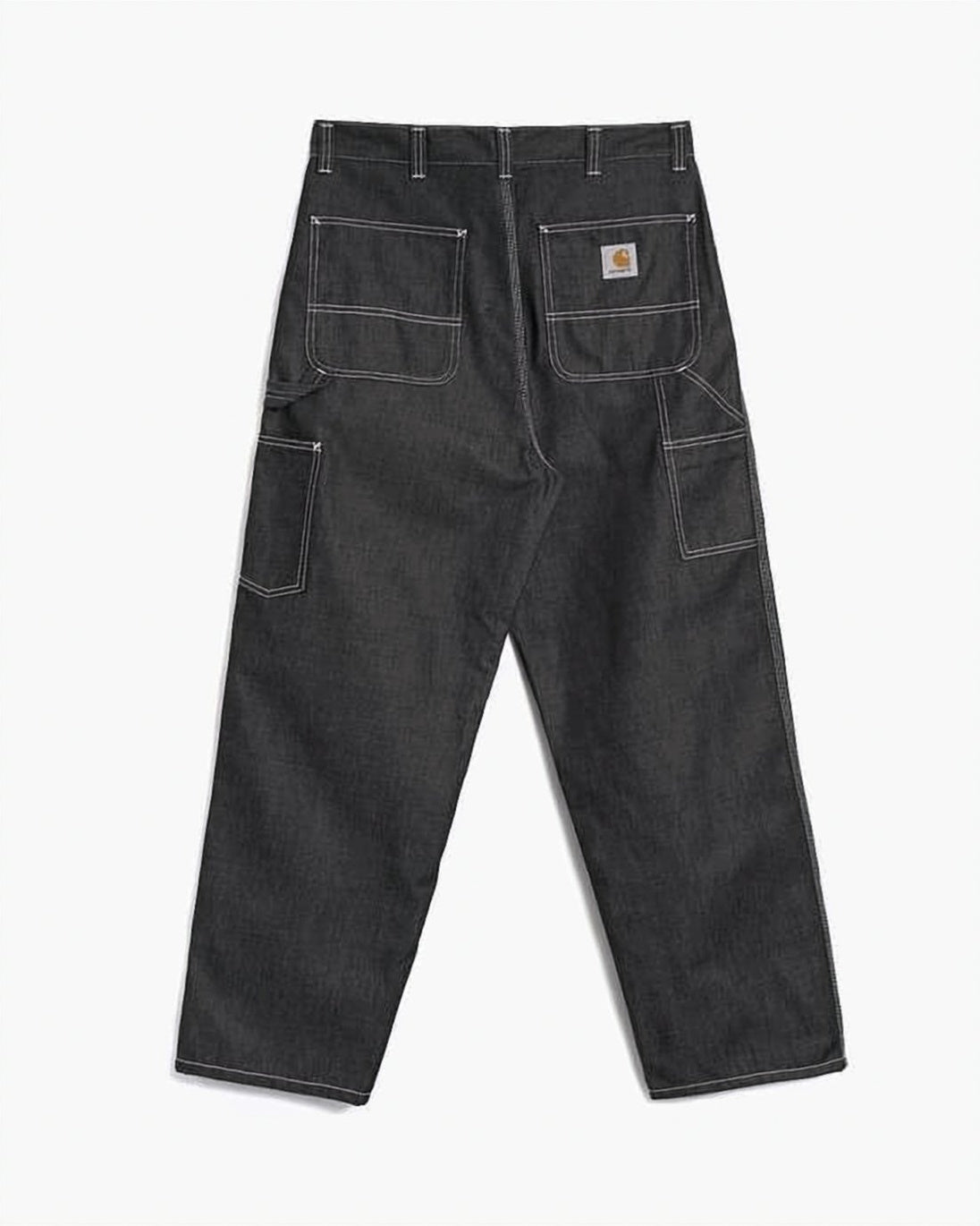 Wide-Leg Denim Pants With Utility Pockets