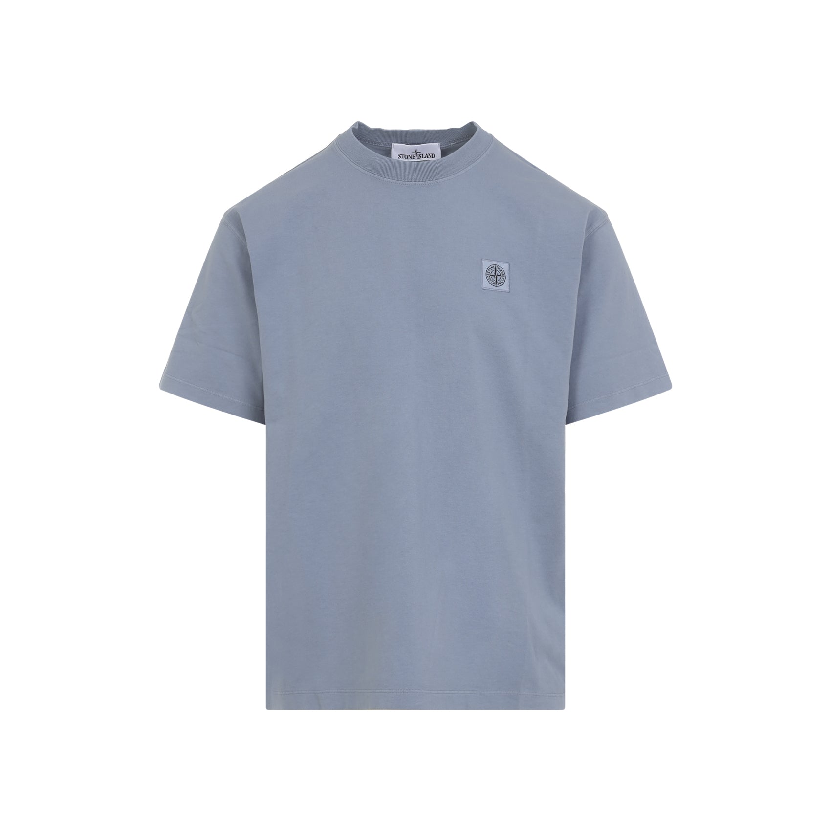 Round Neck Cotton T-Shirt With Iconic Chest Patch