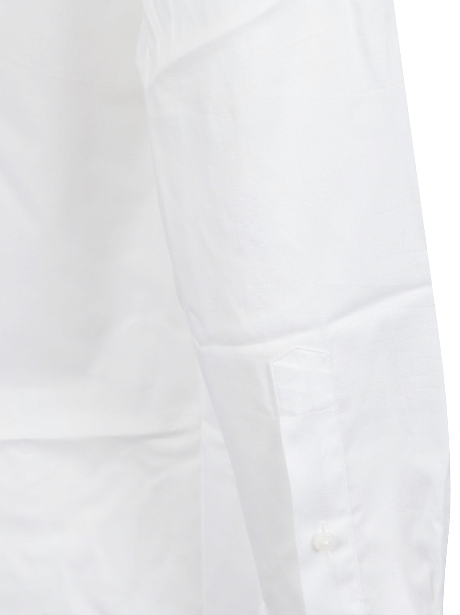 Long-Sleeve Cotton-Lycra Shirt with Crisp Collar