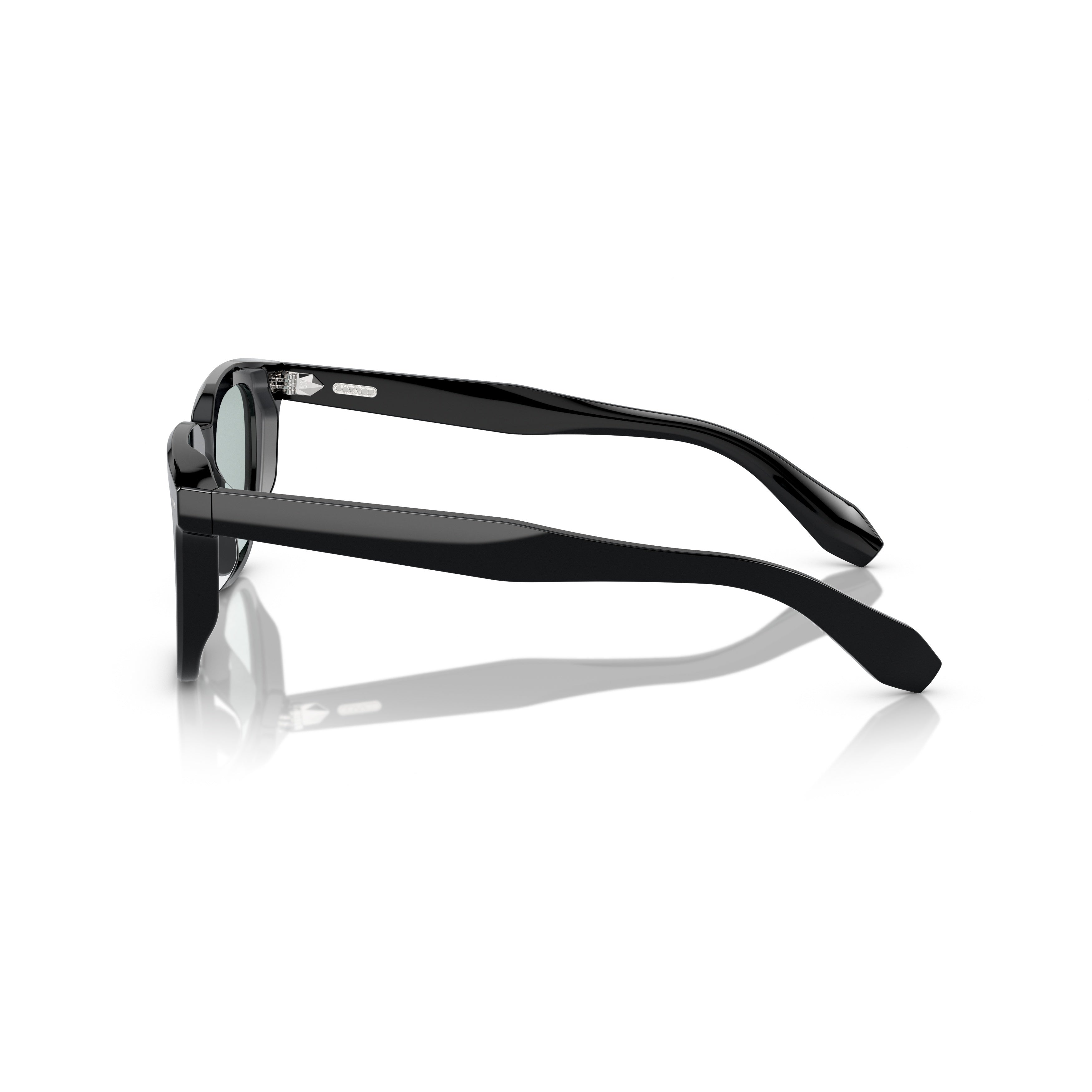 0ov5546u Glossy Black Acetate Square Frame Sunglasses