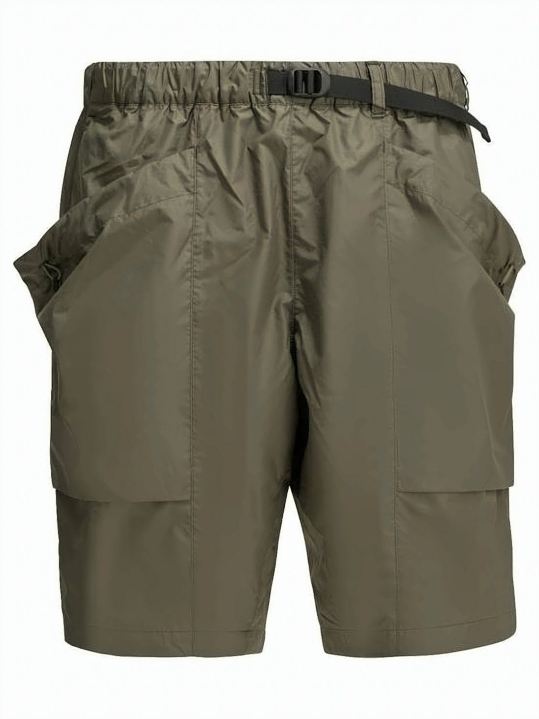 Black Utilitarian Multiple Pocket Polyester Shorts